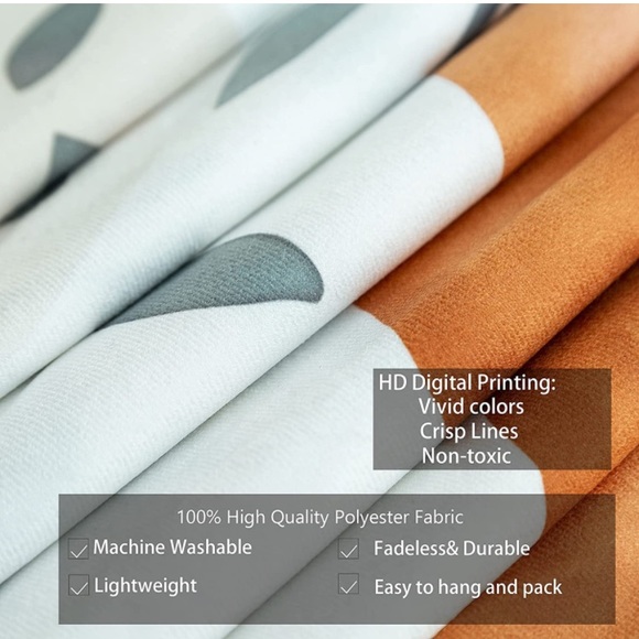 Modern Bohemian Warm Neutral Botanical Tapestry Wall Decor/Bedspread/Yoga Mat - Picture 5 of 5